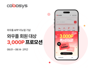 &nbsp;&nbsp;｜가맹점은 추가 비용 없이 신규 고객 유입 기회…리뉴얼 마친 와우플 APP과 연계해 9월 진행공간 예약 플랫폼 와우플을 운영하는 코보시스가 지난 7월 와우플 APP 전면 리뉴얼을 마친 데 이어, 가맹점 매출 활성화를 위한 상생 프로모션을 진행한다고 밝혔다. 회원에게 포인트를 지급하되 고객이 사용한 포인트는 코보시스가 부담하는 방식으로, 가맹점의 비용 부담 없이 신규 고객 유입을 지원하는 것이 골자다.이번 프로모션은 9월 1일부터 14일까지 진행되며, 와우플 APP 회원은 기간 중 1인 1회 3,000P를 지급받을 수 있다. 지급된 포인트는 와우플레이스 시간권과 기간권 결제에 사용할 수 있으며, 매장에서 별도로 운영하는 마일리지와는 중복 사용할 수 없다.눈여겨볼 대목은 비용 부담 구조다. 고객이 결제에 사용한 포인트는 전액 가맹점의 월 이용료에서 차감되는 방식으로 정산된다. 매장은 포인트로 결제한 고객을 받아도 매출 손실이 발생하지 않고, 프로모션에 드는 비용은 플랫폼을 운영하는 코보시스가 부담한다. 플랫폼이 마케팅 비용을 부담해 가맹점의 신규 고객 유입을 지원하는 구조인 셈이다.가맹점의 참여 부담도 낮췄다. 와우플 APP 노출은 별도 신청 절차 없이 파트너센터에서 매장 정보와 사진을 등록하는 것으로 설정할 수 있다. 기존에 운영하던 브랜드 APP은 그대로 유지하면서 와우플 APP을 예약 채널로 추가하는 방식이며, 결제는 가맹점에 등록된 기존 결제 정보를 그대로 사용해 별도의 추가 수수료가 발생하지 않는다.앞서 코보시스는 와우플 APP을 전면 리뉴얼해 공간 탐색부터 예약, 이용까지 이어지는 사용자 편의성을 높였다. 지도와 공간 목록을 함께 확인할 수 있도록 탐색 구조를 개선하고, 예약 가능한 공간만 볼 수 있는 필터와 최근 본 공간 확인 기능 등을 적용했다. 이번 프로모션은 리뉴얼된 APP의 이용 경험을 실제 공간 예약과 이용으로 연결하기 위해 마련됐다.이러한 프로모션이 가능한 배경에는 코보시스의 플랫폼 구조가 있다. 코보시스는 공간 운영자를 위한 운영 솔루션과 이용자가 공간을 탐색·예약하는 와우플 APP을 함께 운영하고 있다. 운영자에게는 공간 운영에 필요한 기능을, 이용자에게는 검색부터 예약·이용까지 필요한 기능을 제공하며 공간 운영과 이용자 접점을 하나의 플랫폼 안에서 연결하는 구조다. 이용자에게 제공한 혜택이 곧바로 가맹점의 실제 이용으로 이어질 수 있는 이유다.코보시스 관계자는 “이번 프로모션은 회원에게 혜택을 제공하는 데 그치지 않고, 그 혜택이 실제 공간 이용으로 이어져 가맹점 매출로 연결되도록 설계했다”며 “고객이 사용한 포인트를 본사가 부담하는 방식을 택한 것도 가맹점에 부담을 주지 않으면서 신규 고객을 만나는 기회를 넓히기 위한 것”이라고 말했다.이어 “운영 솔루션과 이용자 플랫폼 간 연계를 지속적으로 강화해 공간 운영과 실제 이용을 하나의 서비스 구조 안에서 연결하고, 이용자와 가맹점 모두의 서비스 활용도를 높여 나가겠다”고 덧붙였다.잡포스트 김진호 기자 ｜ 2026.08.28 ｜ 기사보기